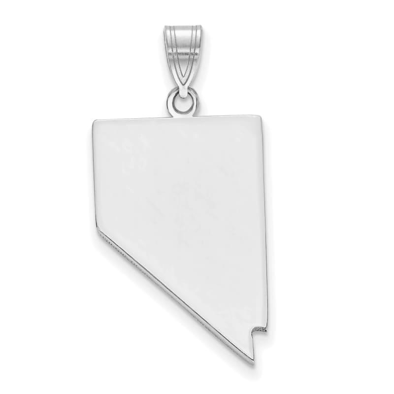 14k White Gold NV State Pendant Bail Only - Seattle Gold Grillz