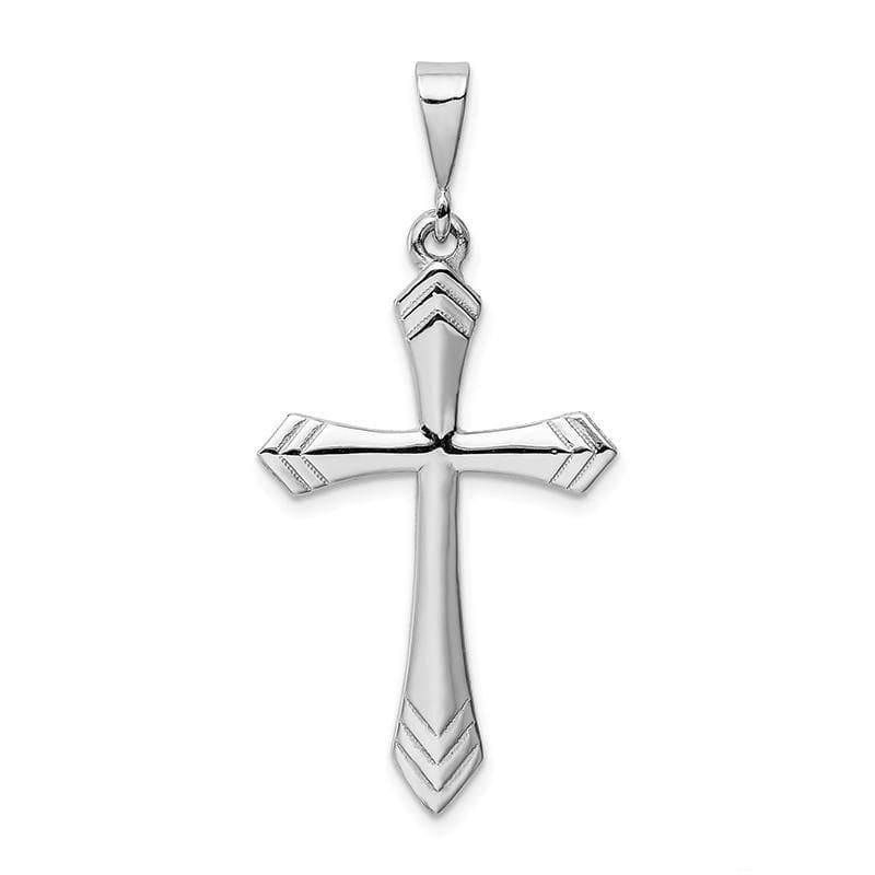 14k White Gold Passion Cross Pendant - Seattle Gold Grillz