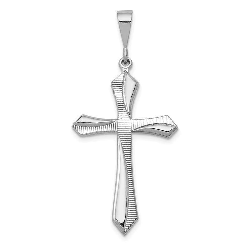 14k White Gold Passion Cross Pendant - Seattle Gold Grillz