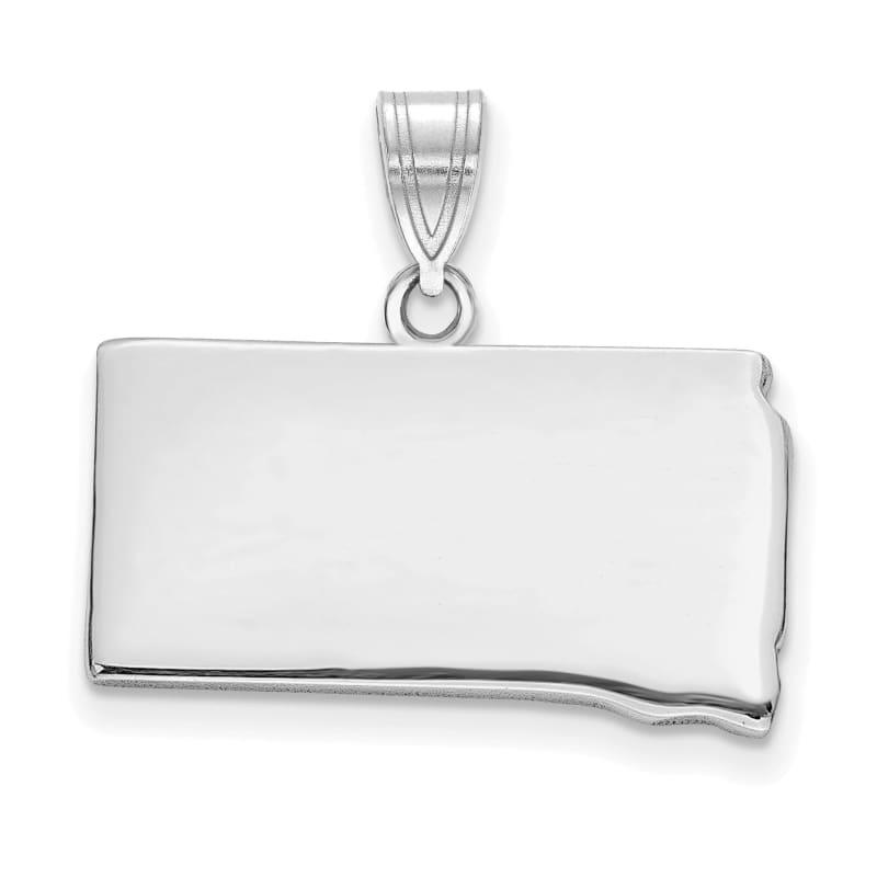 14k White Gold SD State Pendant Bail Only - Seattle Gold Grillz