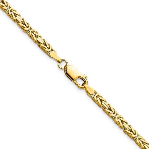 14k Yellow Gold 2.5mm Byzantine Chain - Seattle Gold Grillz