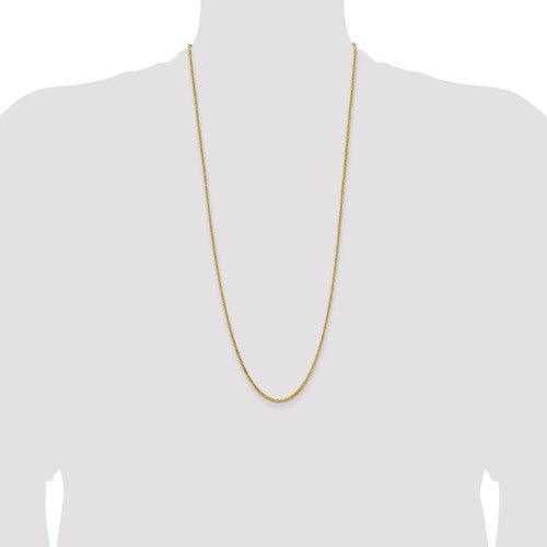 14k Yellow Gold 2mm Byzantine Chain - Seattle Gold Grillz
