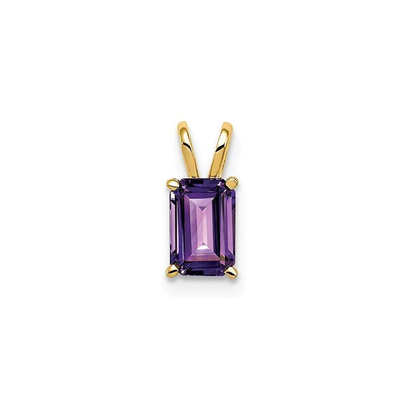 14k Yellow Gold Amethyst Pendant - Seattle Gold Grillz