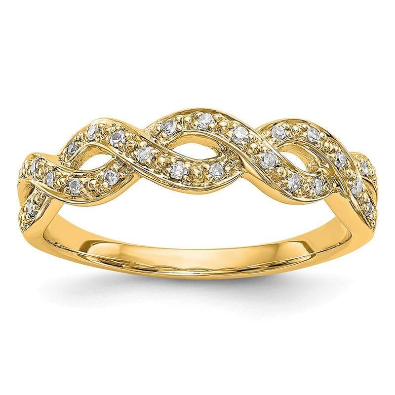 14K Yellow Gold Diamond Band - Seattle Gold Grillz