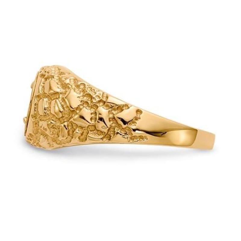 14K Yellow Gold Diamond Men's Mounting Band - Seattle Gold Grillz