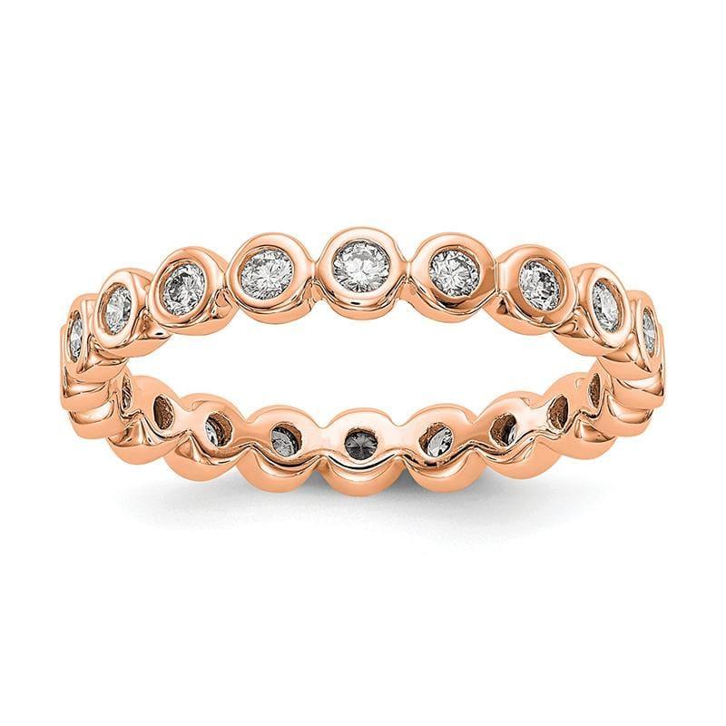 14KR SI2-I1( H-I) 20 Round =1-2CT Bezel Set Eternity Band - Seattle Gold Grillz