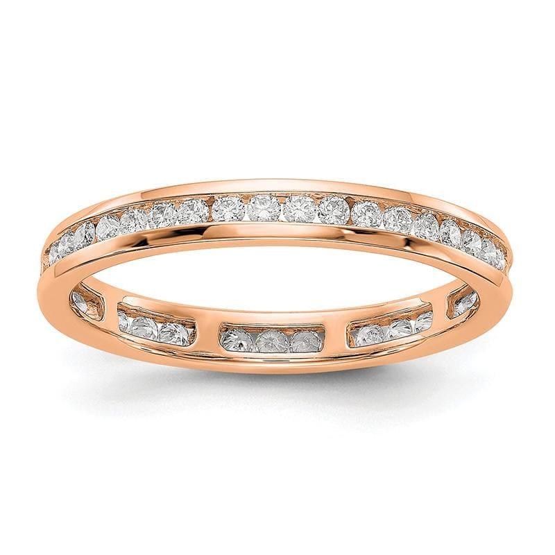 14KR SI2-I1( H-I) 41 Round = 1-2CT Channel Set Eternity Band - Seattle Gold Grillz