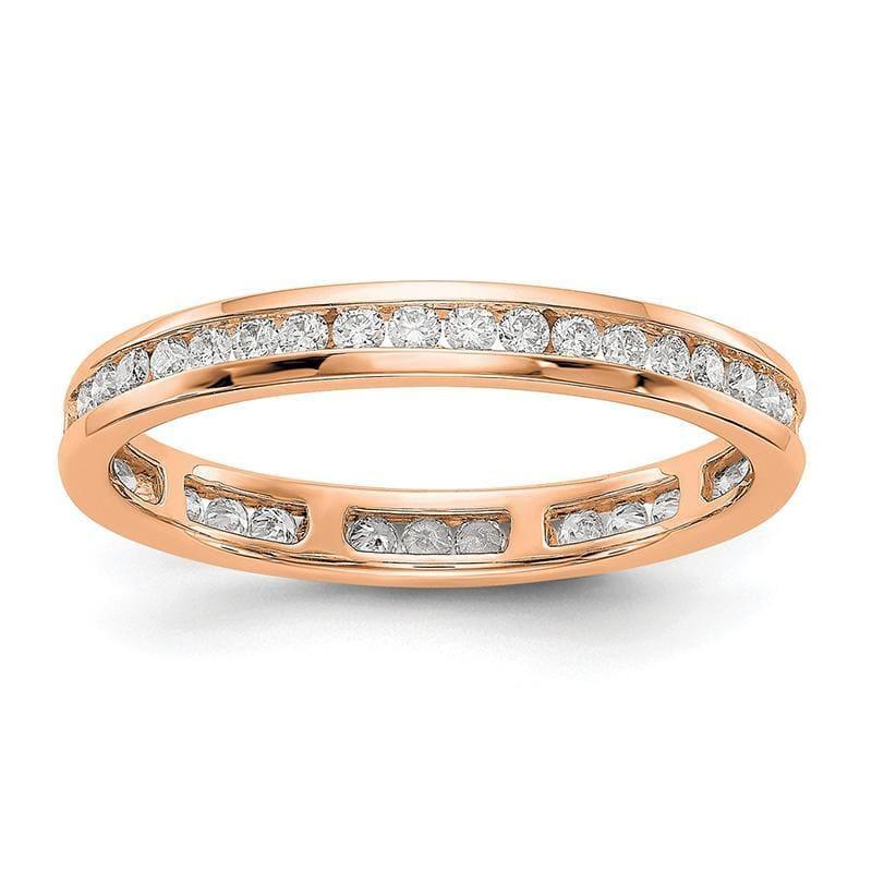 14KR SI2-I1( H-I) 41 Round = 1-2CT Channel Set Eternity Band - Seattle Gold Grillz