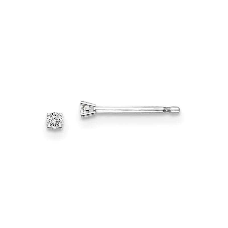 14kw .05ct I1 J-K Diamond Stud Push-on Post Earrings - Seattle Gold Grillz