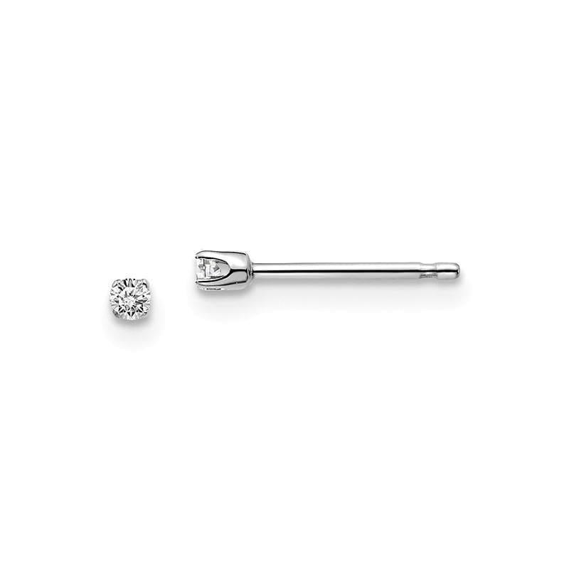 14kw .05ct I2 K-L Diamond Stud Push-on Post Earrings - Seattle Gold Grillz