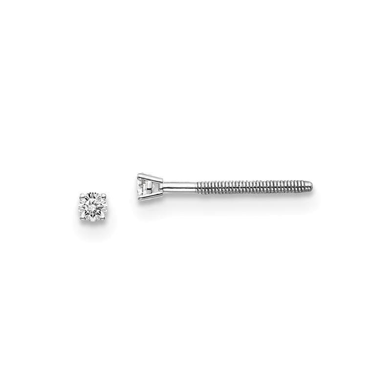 14kw .05ct. SI3 G-I Diamond Stud Thread on-off Post Earrings - Seattle Gold Grillz