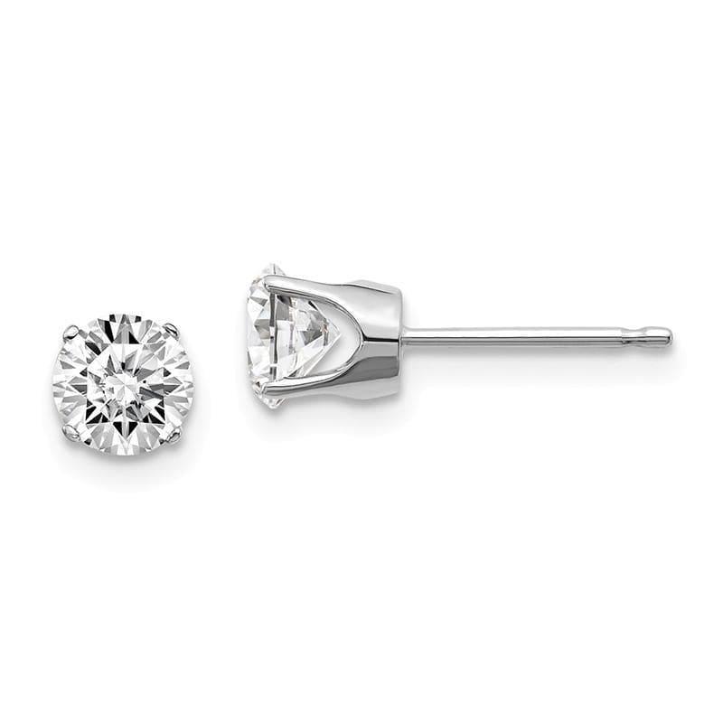 14kw 1.00ct. I2 K-L Diamond Stud Push-on Post Earrings - Seattle Gold Grillz