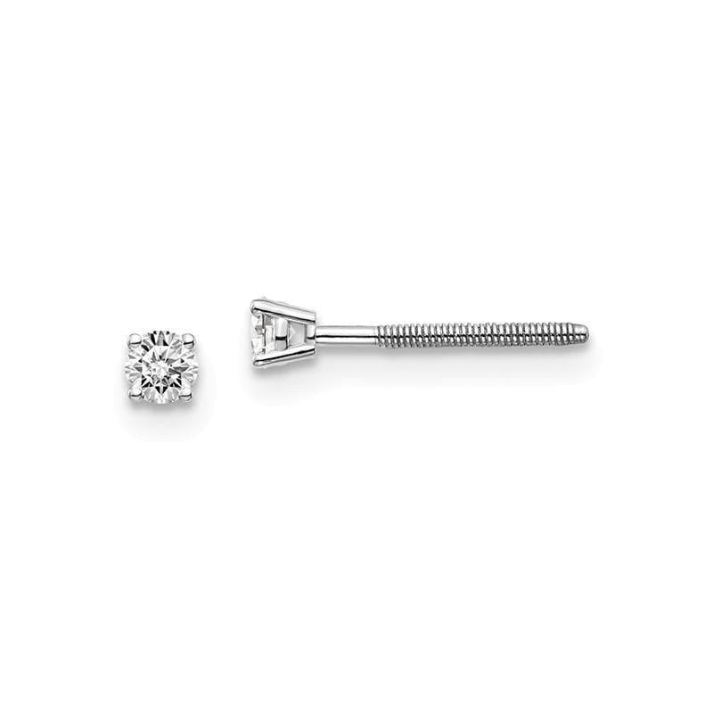 14kw .10ct SI3 G-I Diamond Stud Thread on-off Post Earrings - Seattle Gold Grillz