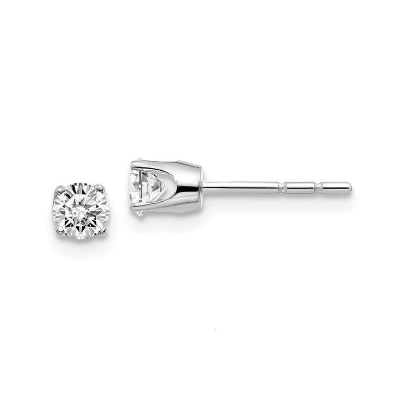 14kw .40ct I2 K-L Diamond Stud Push-on Post Earrings - Seattle Gold Grillz