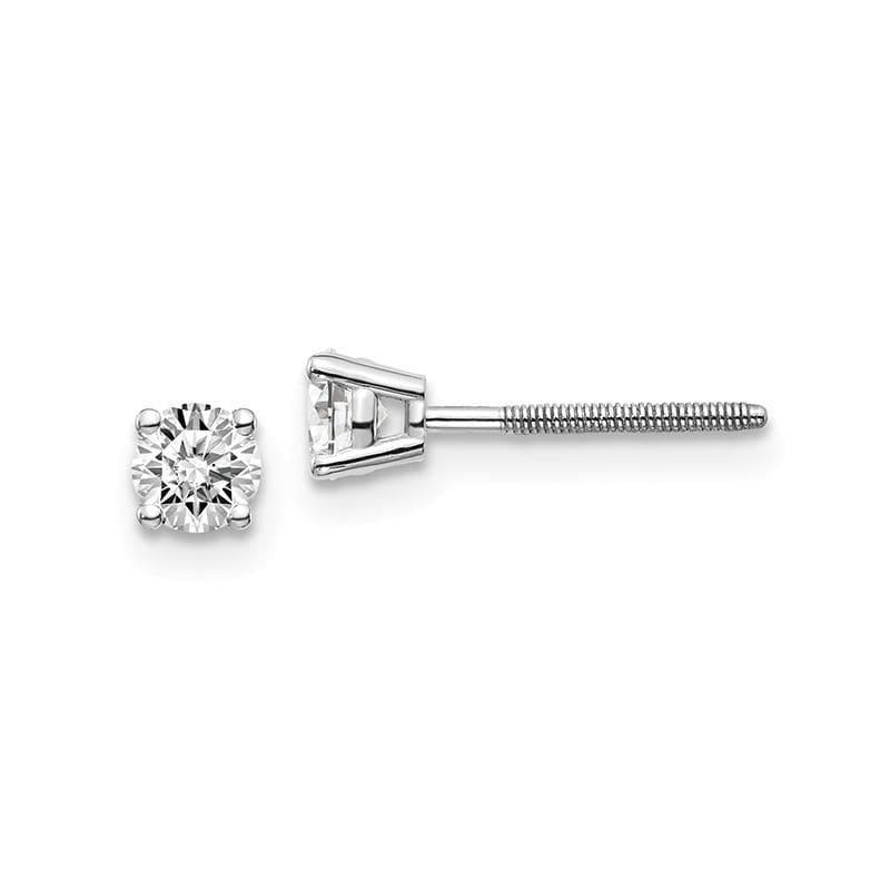 14kw .40ct SI3 G-I Diamond Stud Thread on-off Post Earrings - Seattle Gold Grillz