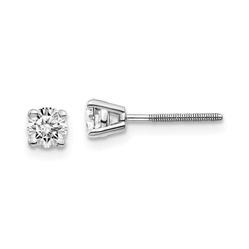 14kw .50ct SI3 G-I Diamond Stud Thread on-off Post Earrings - Seattle Gold Grillz