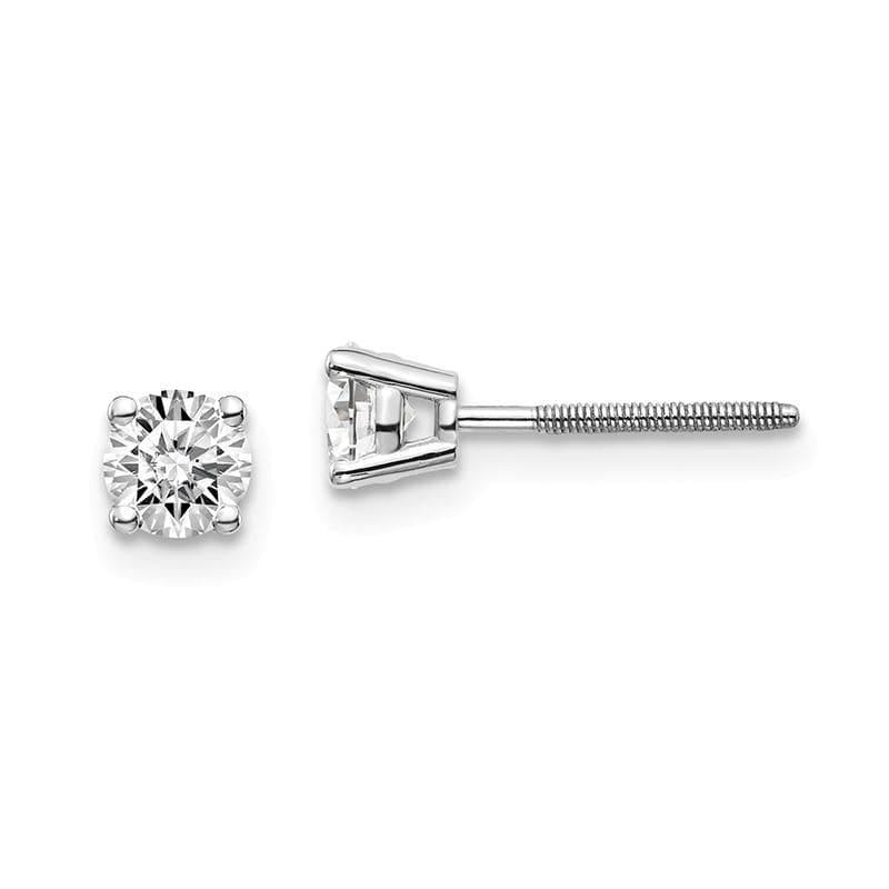 14kw .60ct SI3 G-I Diamond Stud Thread on-off Post Earrings - Seattle Gold Grillz