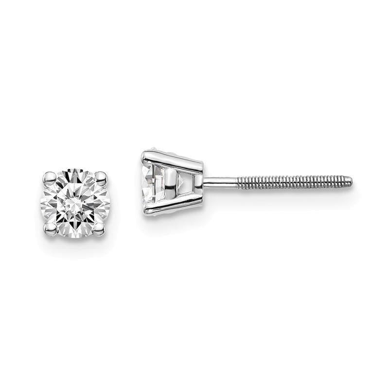 14kw .70ct SI3 G-I Diamond Stud Thread on-off Post Earrings - Seattle Gold Grillz