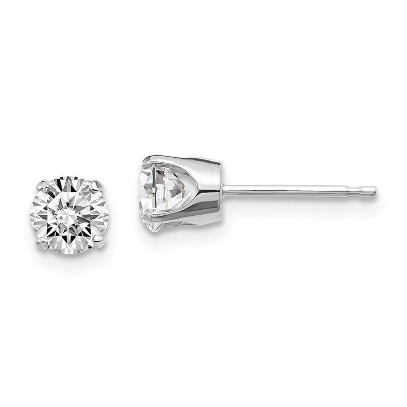 14kw .95ct I2 K-L Diamond Stud Push-on Post Earrings - Seattle Gold Grillz