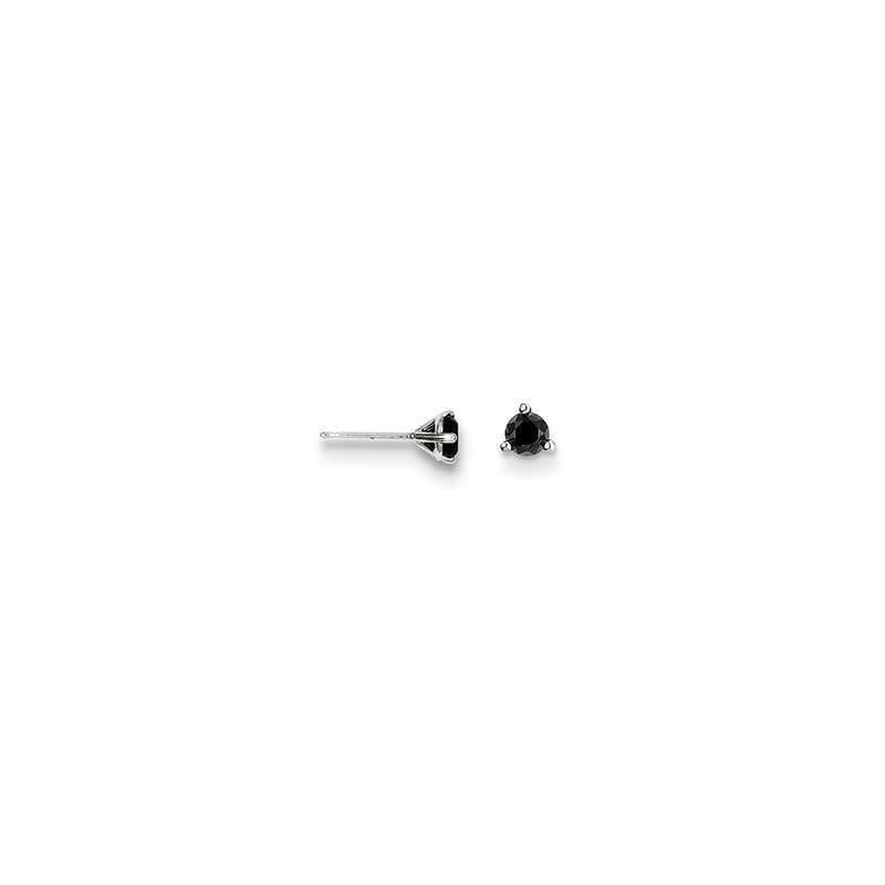 14kw Black Diamond Stud Earrings - Seattle Gold Grillz