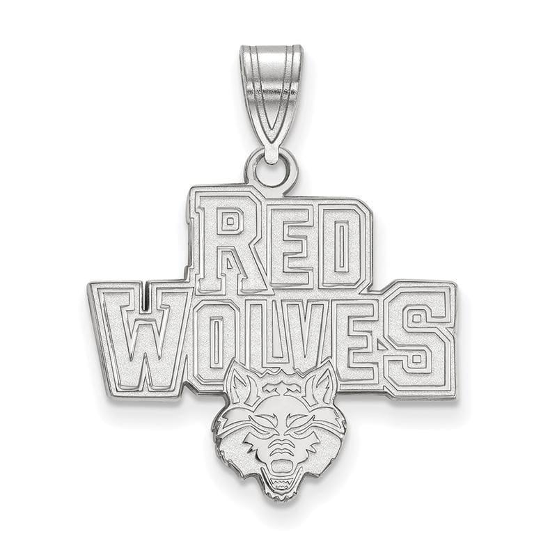 14kw LogoArt Arkansas State University Large Pendant - Seattle Gold Grillz