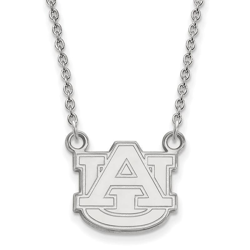 14kw LogoArt Auburn University Small Pendant w-Necklace - Seattle Gold Grillz