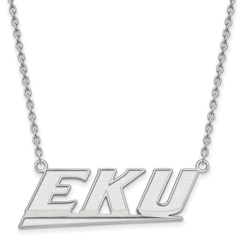 14kw LogoArt Eastern Kentucky University Large Pendant w-Necklace - Seattle Gold Grillz