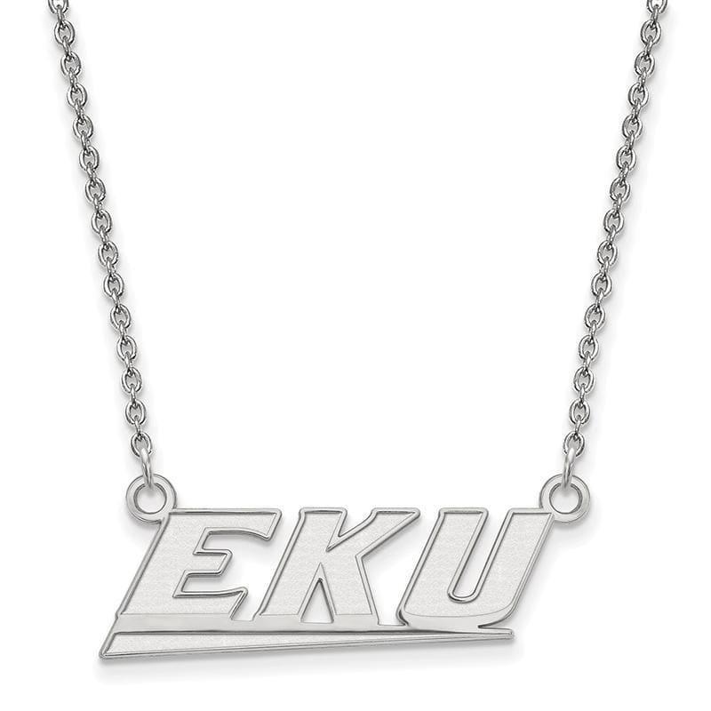 14kw LogoArt Eastern Kentucky University Small Pendant w-Necklace - Seattle Gold Grillz