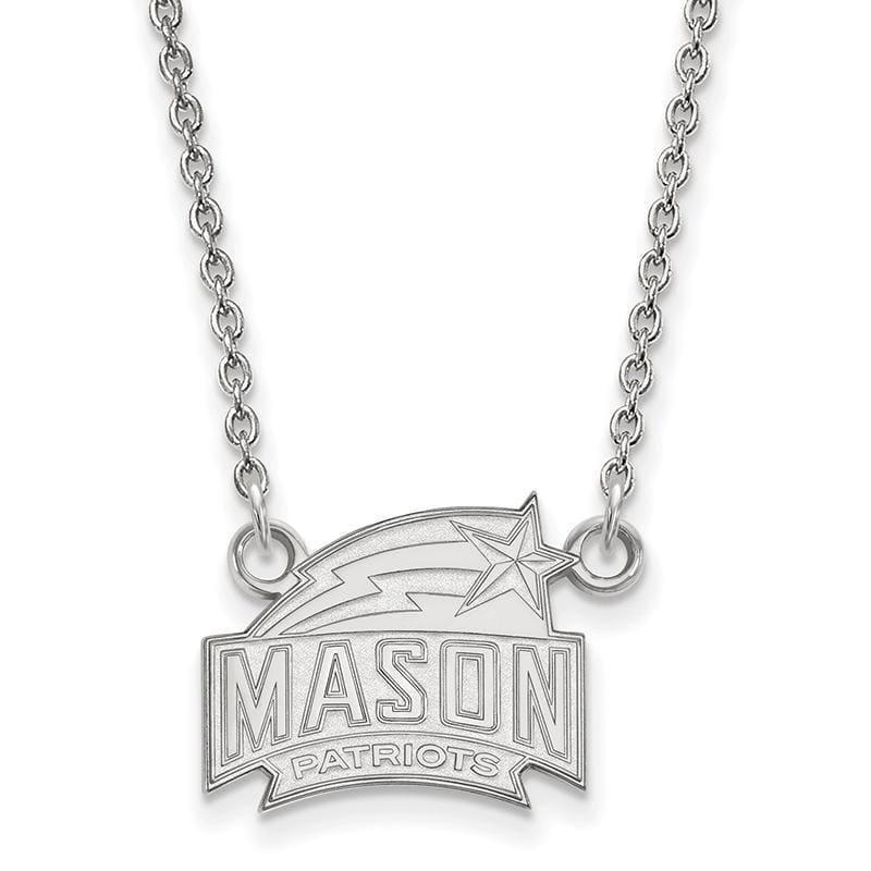 14kw LogoArt George Mason University Small Pendant w-Necklace - Seattle Gold Grillz
