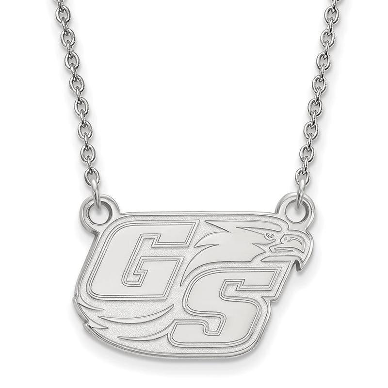 14kw LogoArt Georgia Southern University Small Pendant w-Necklace - Seattle Gold Grillz