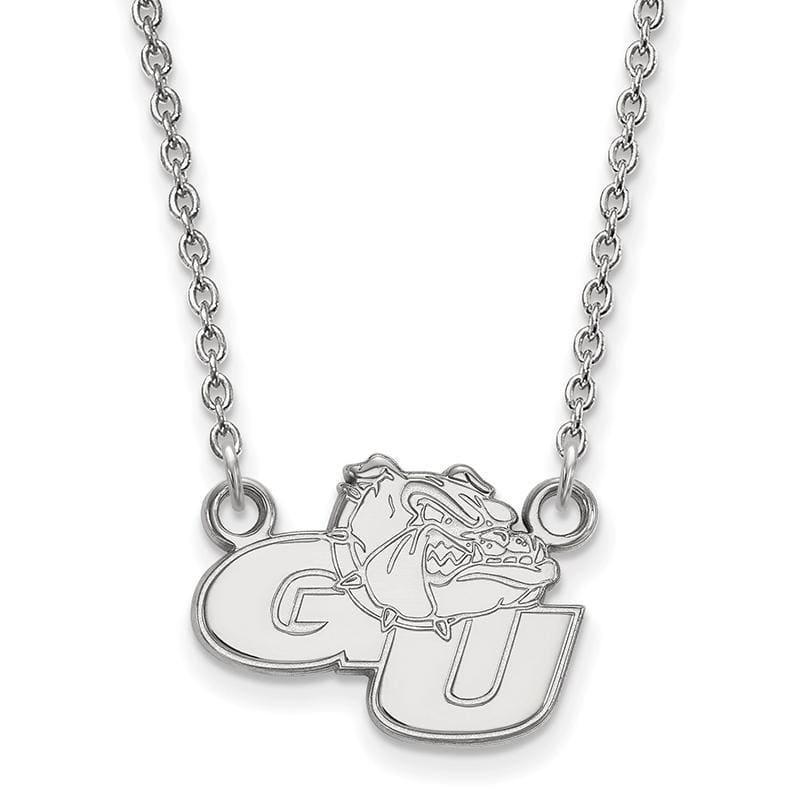 14kw LogoArt Gonzaga University Small Pendant w-Necklace - Seattle Gold Grillz