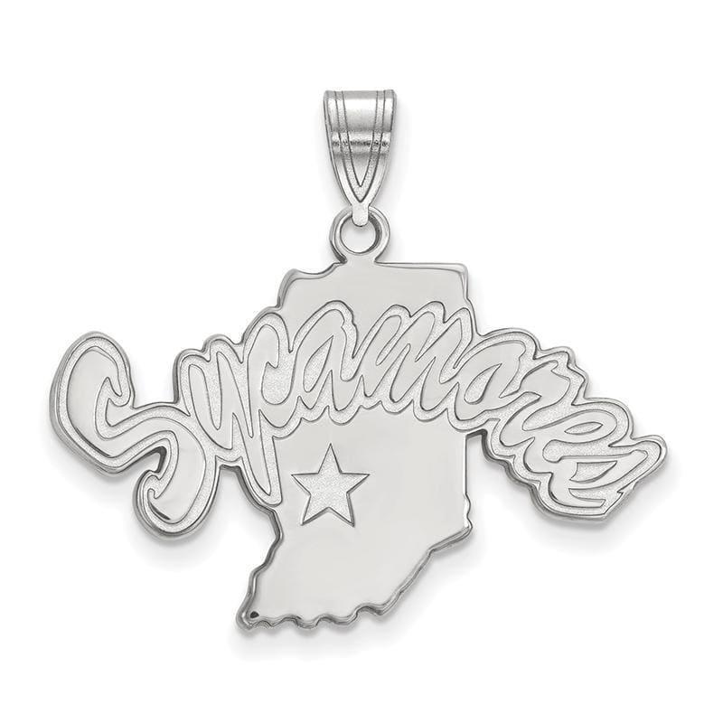 14kw LogoArt Indiana State University Large Pendant - Seattle Gold Grillz