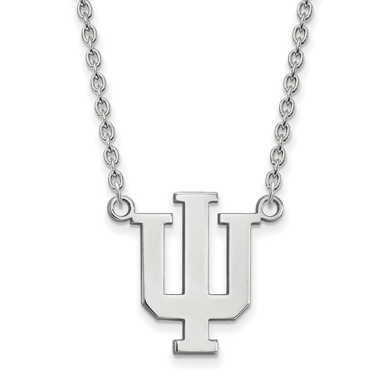 14kw LogoArt Indiana University Large Pendant w-Necklace - Seattle Gold Grillz