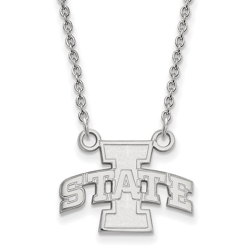 14kw LogoArt Iowa State University Small Pendant w-Necklace - Seattle Gold Grillz