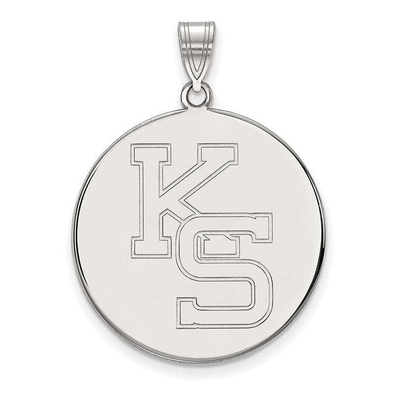 14kw LogoArt Kansas State University XL Disc Pendant - Seattle Gold Grillz