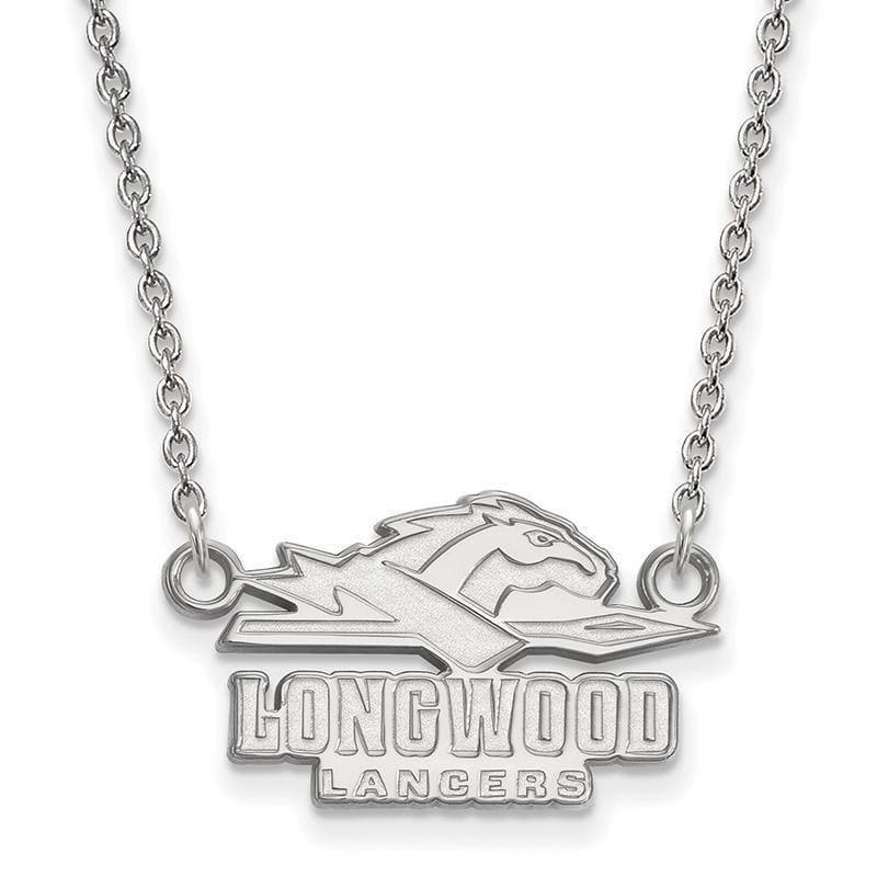 14kw LogoArt Longwood University Small Pendant w-Necklace - Seattle Gold Grillz