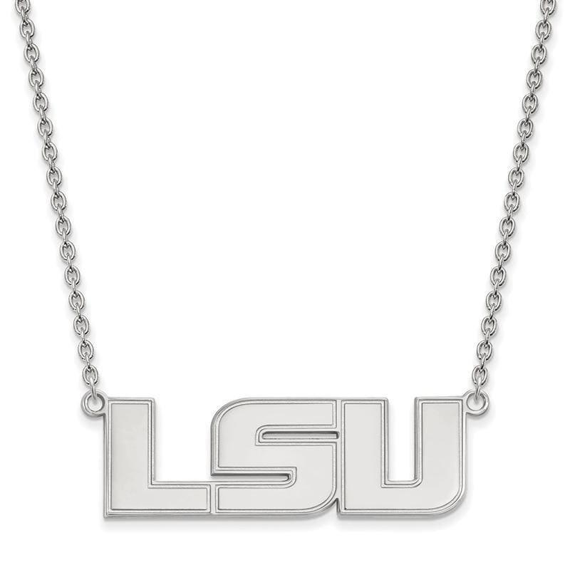 14kw LogoArt Louisiana State University Large Pendant w-Necklace - Seattle Gold Grillz
