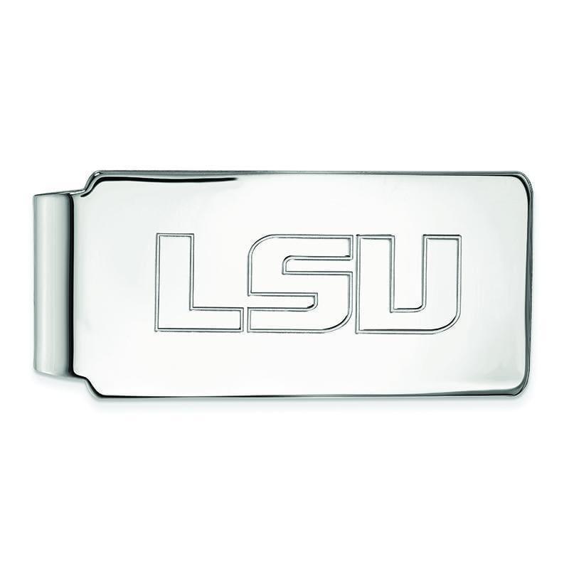 14kw LogoArt Louisiana State University Money Clip - Seattle Gold Grillz