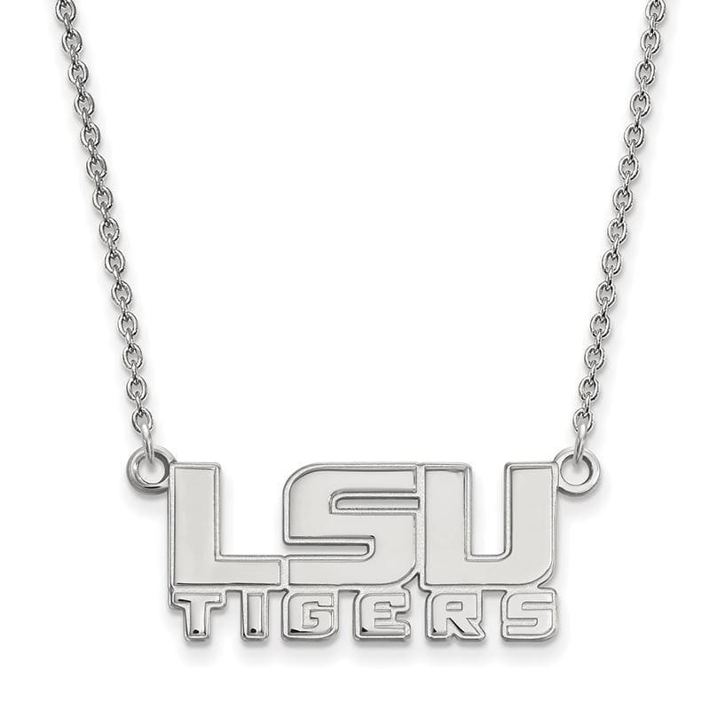 14kw LogoArt Louisiana State University Small Pendant w-Necklace - Seattle Gold Grillz