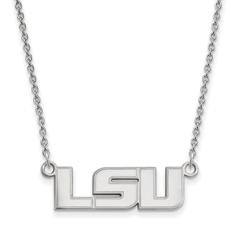 14kw LogoArt Louisiana State University Small Pendant w-Necklace - Seattle Gold Grillz
