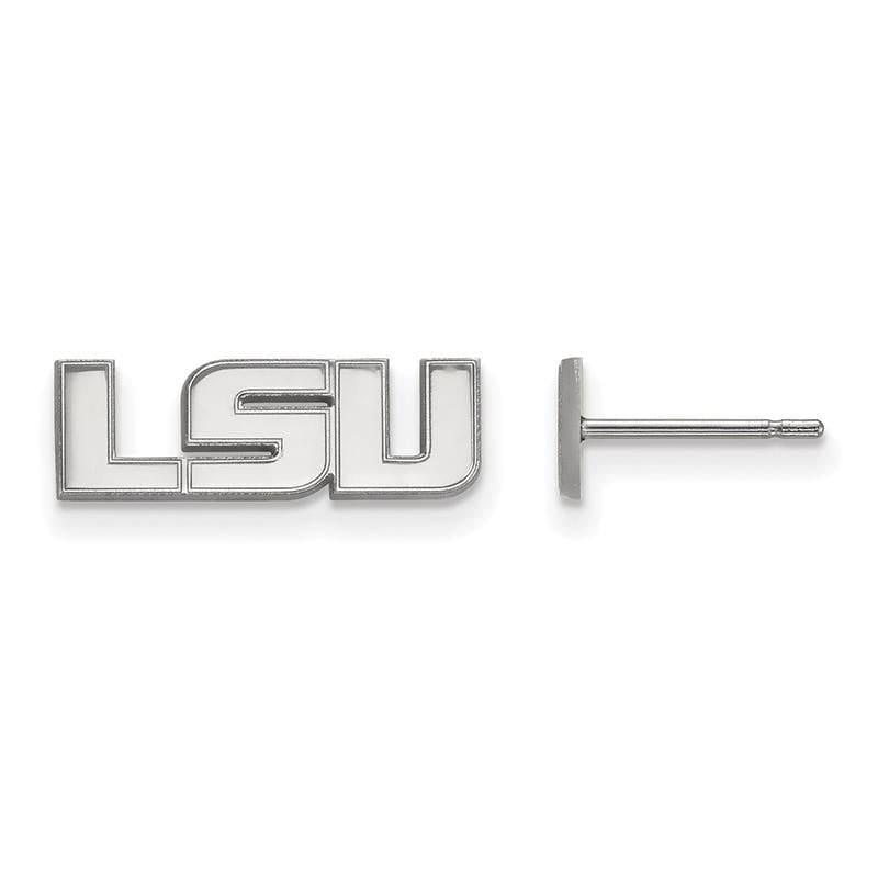 14kw LogoArt Louisiana State University Xs Post Earrings - Seattle Gold Grillz