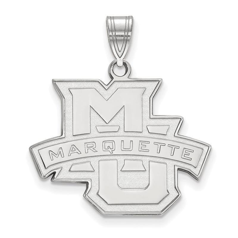 14kw LogoArt Marquette University Large Pendant - Seattle Gold Grillz