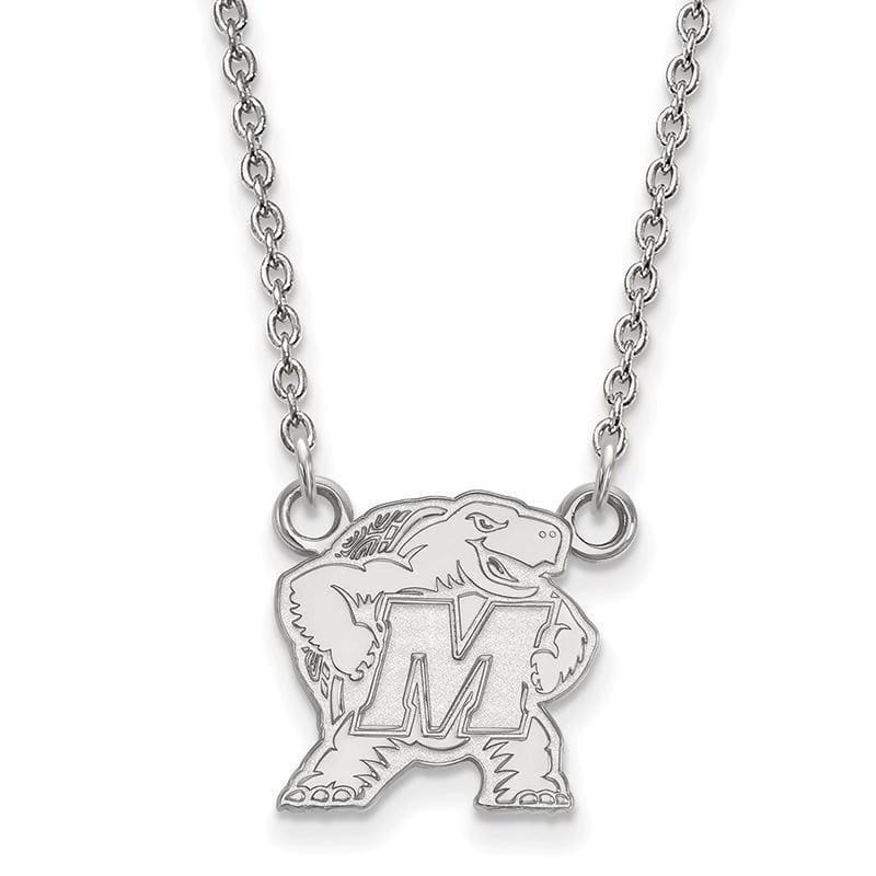 14kw LogoArt Maryland Small Pendant w-Necklace - Seattle Gold Grillz