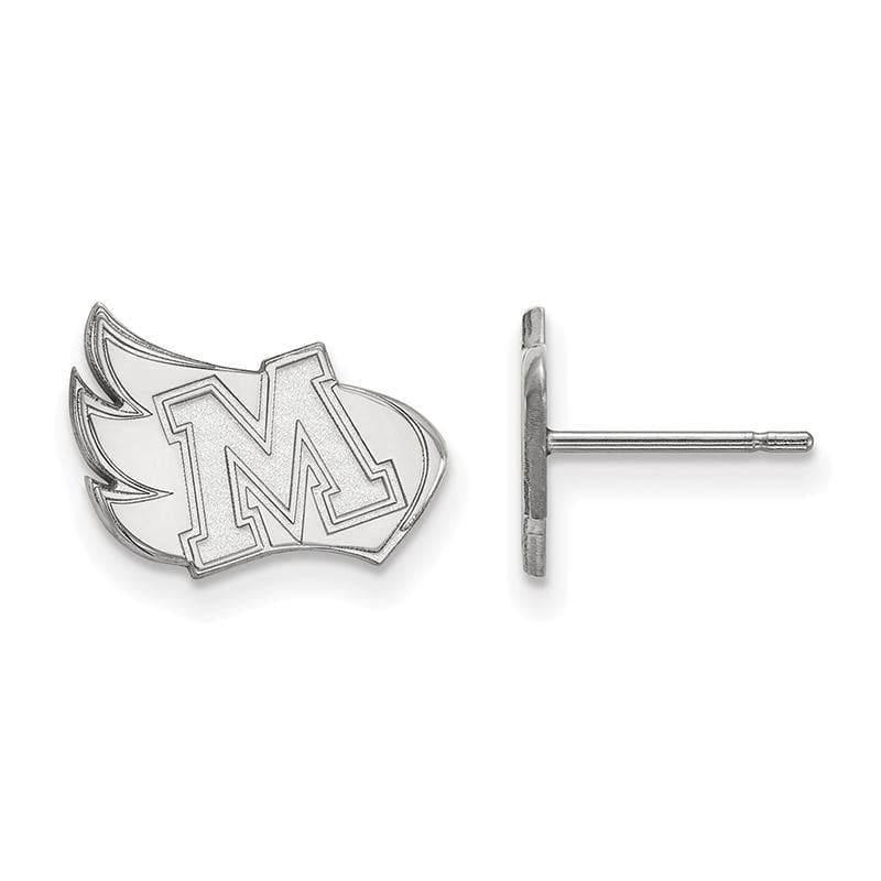 14kw LogoArt Meredith College Small Post Earrings - Seattle Gold Grillz