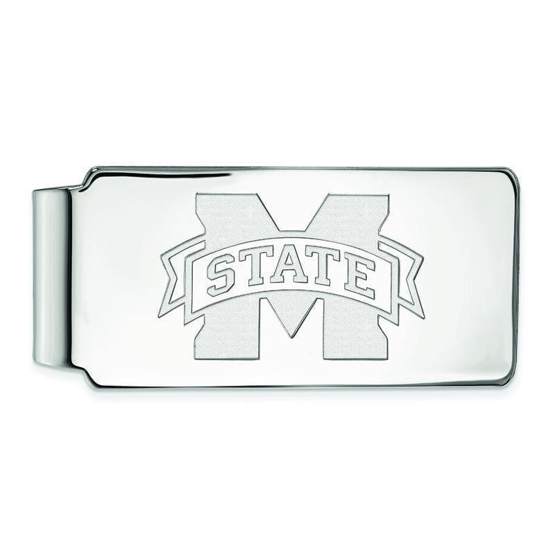 14kw LogoArt Mississippii State University Money Clip - Seattle Gold Grillz