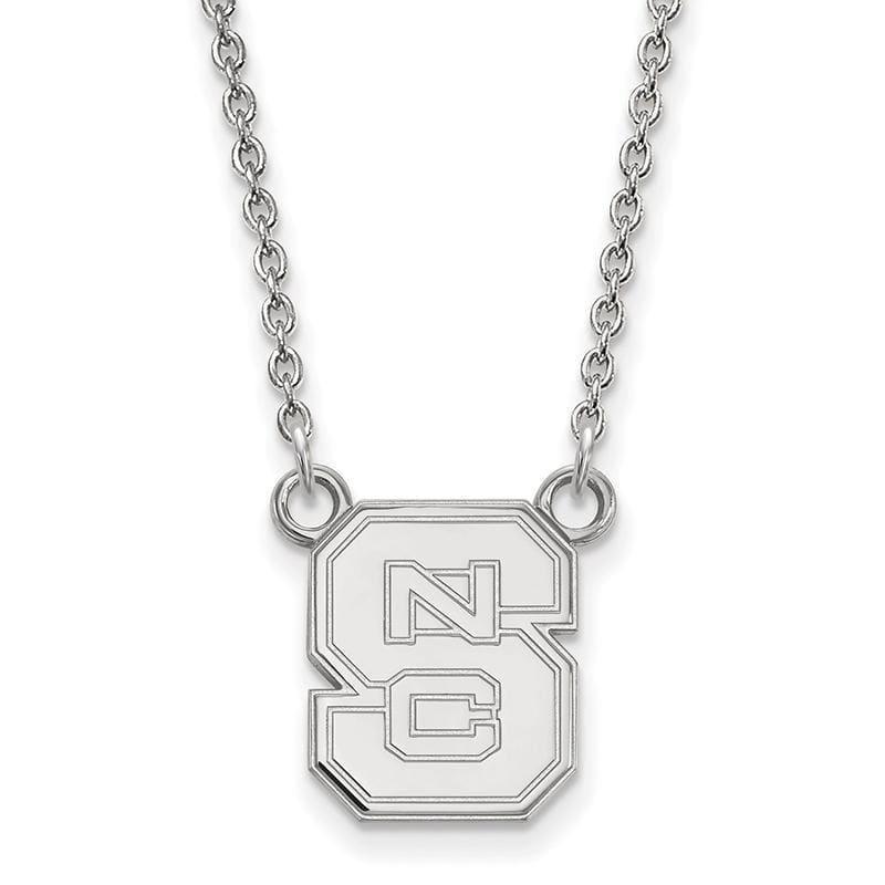 14kw LogoArt North Carolina State University Small Pendant w-Necklace - Seattle Gold Grillz