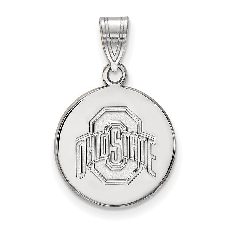 14kw LogoArt Ohio State University Medium Disc Pendant - Seattle Gold Grillz