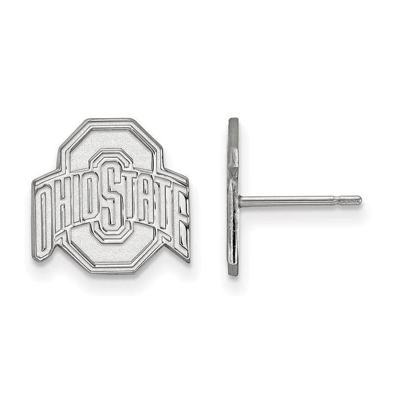 14kw LogoArt Ohio State University Small Post Earrings - Seattle Gold Grillz
