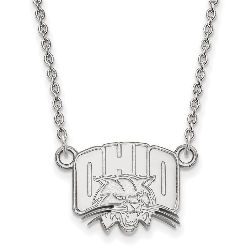 14kw LogoArt Ohio University Small Pendant w-Necklace - Seattle Gold Grillz
