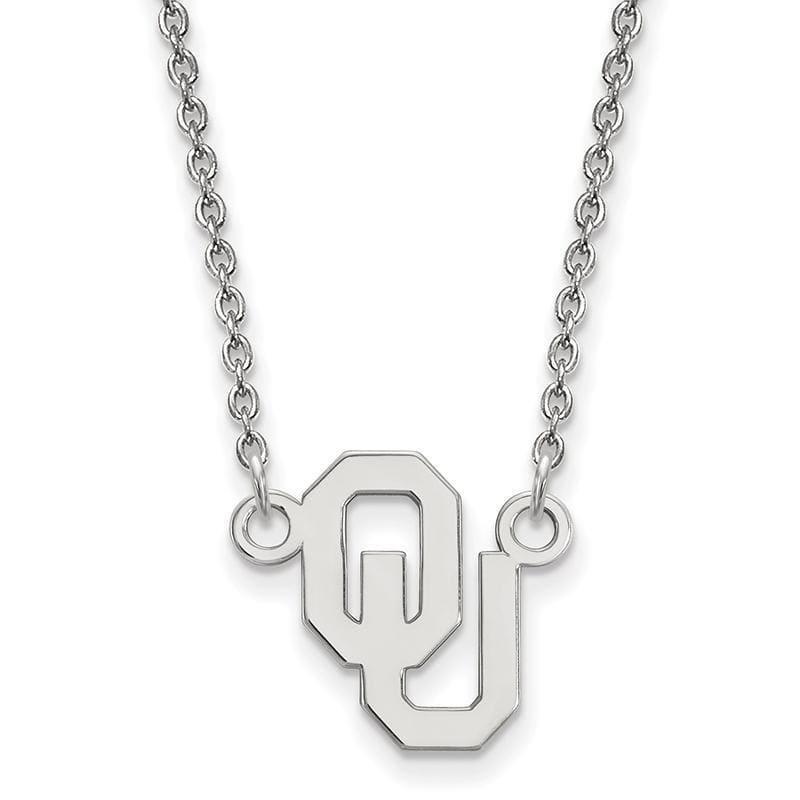 14kw LogoArt Oklahoma Small Pendant w-Necklace - Seattle Gold Grillz